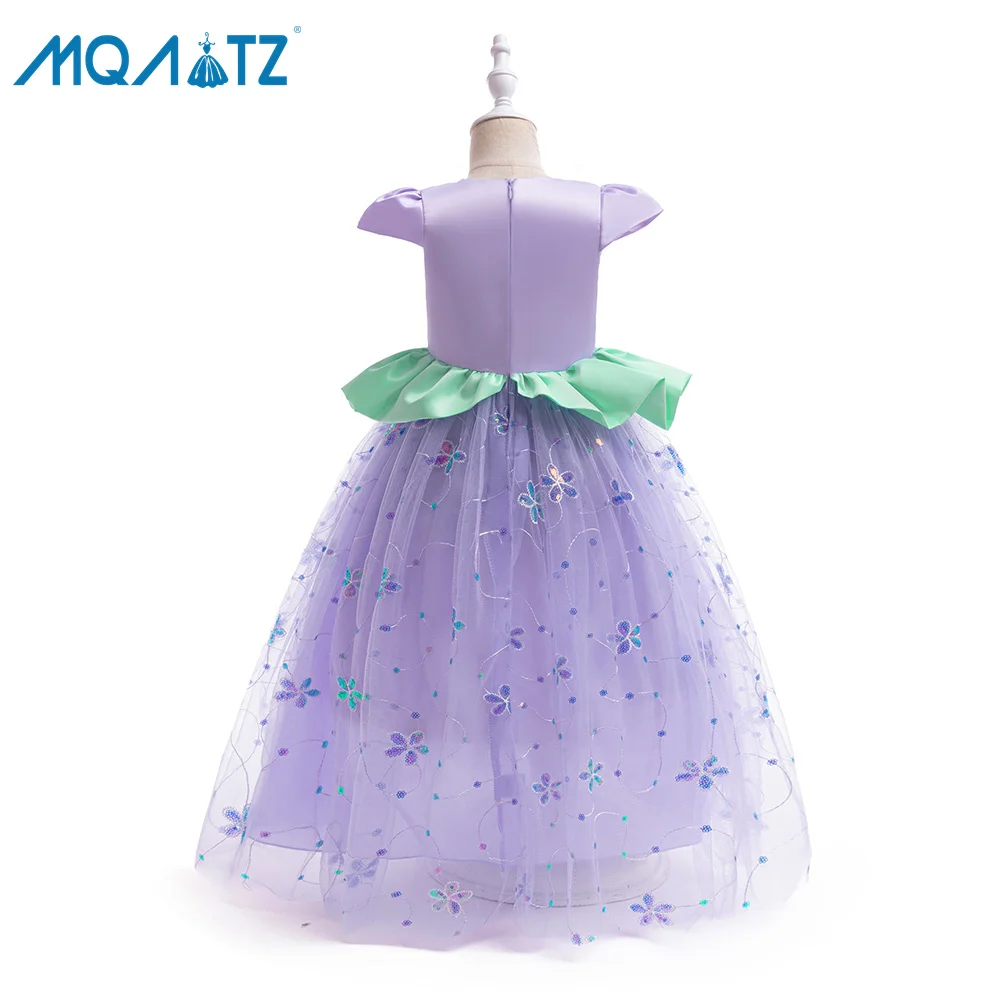 MQATZ Children Fancy Girls Princess Party Dresses Easter Carnival Little Mermaid Costume Kids Halloween Cosplay Dress