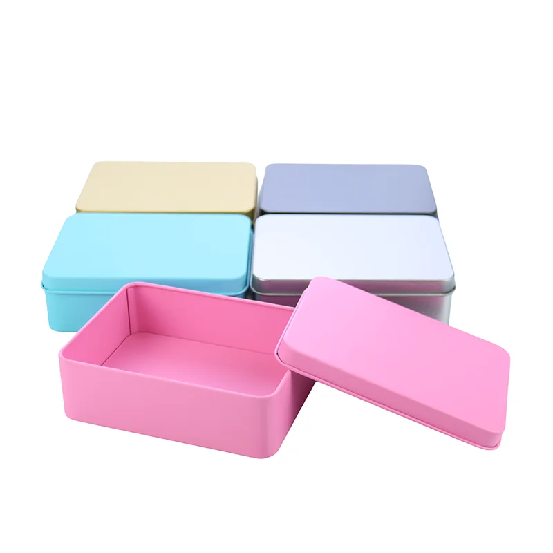 Wholesale Low Price Metal Square Hat Christmas Candy Tin Box for Cookie Chocolate Box Tin Packaging With Lid