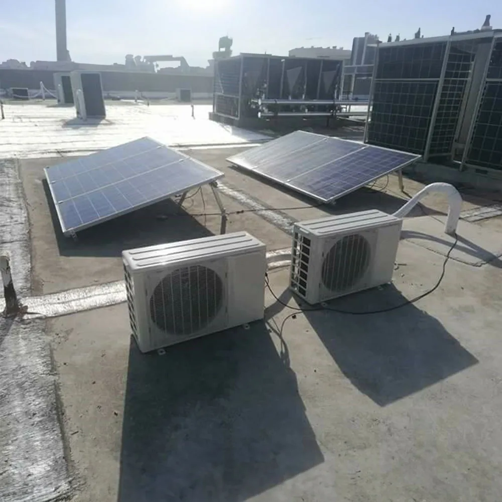 Solar Dc Off Grid Air Conditioner Dc 48V 60V 18000 Btu 1 Ton 1400W 100% Off-Grid Power Solar Powered Air Conditioner System