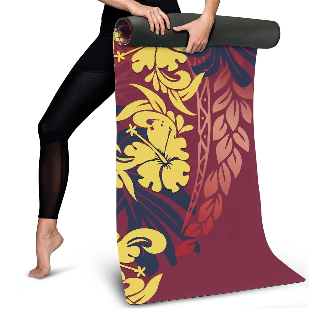 THIKIN Funny Design Custom Wholesale Eco Friendly NBR Fitness Exercise Custom Printed Foldable Travel 15mm Yoga Mat