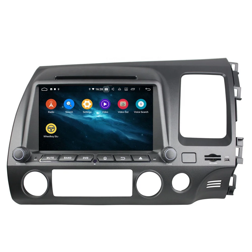 KLYDE KD-8093 PX5 Android 10 GPS навигации dvd-плеер для автомобиля 8 дюймов HONDA CIVIC