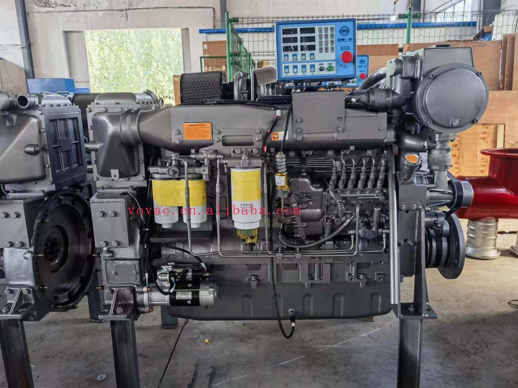 High Quality DUWEN 300HP 326HP 350HP 400HP Marine Diesel Engine With Gearbox For Fishing Boat
