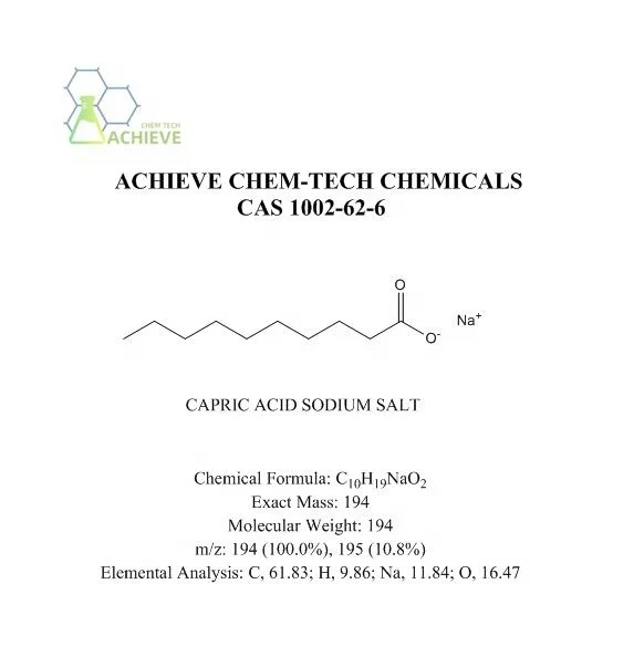 Achieve Chem-tech (Since 2008) Advanced CAPRIC ACID SODIUM SALT CAS 1002-62-6
