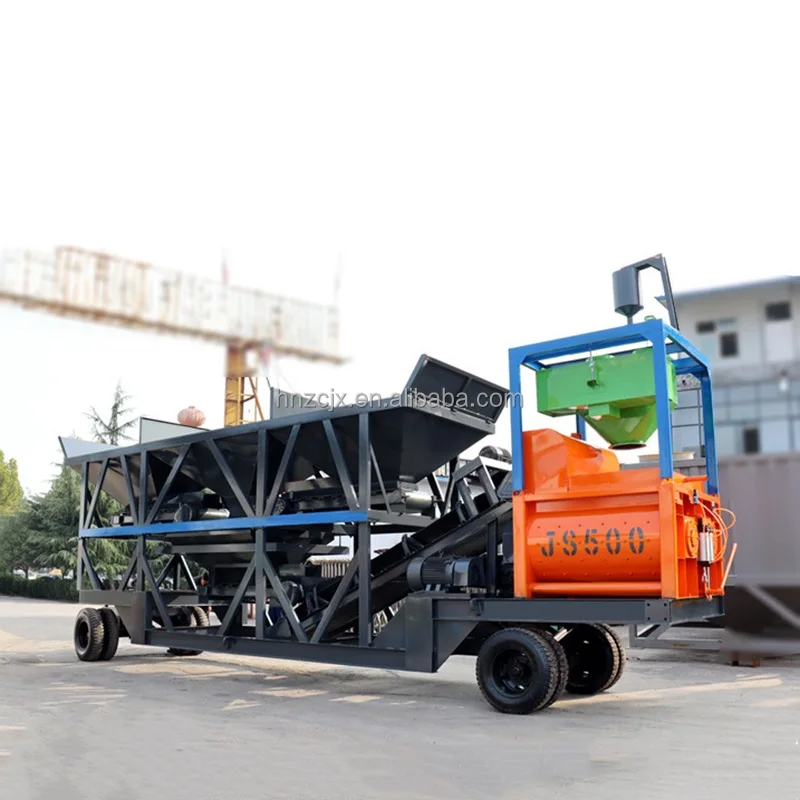 Concrete Mixer Plant For Sale Usa Truck Trailer Forced Concrete Mixing Plant Integrated Double Shaft Mobile Mixing Station