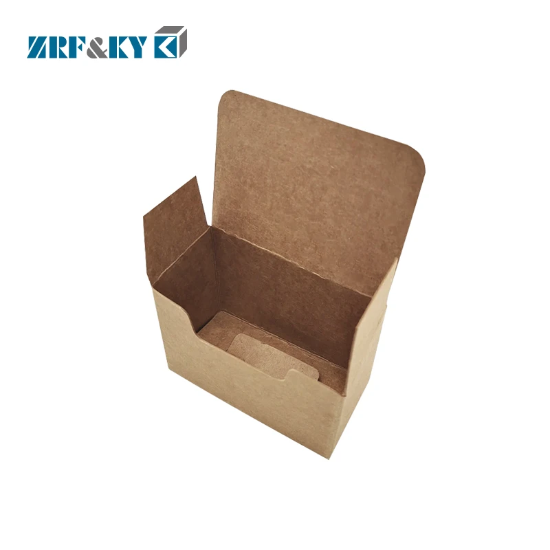 Factory Direct Supplier Recyclable Eco-Friendly Paper Packaging Brown Kraft Customizable Pattern Folding Box