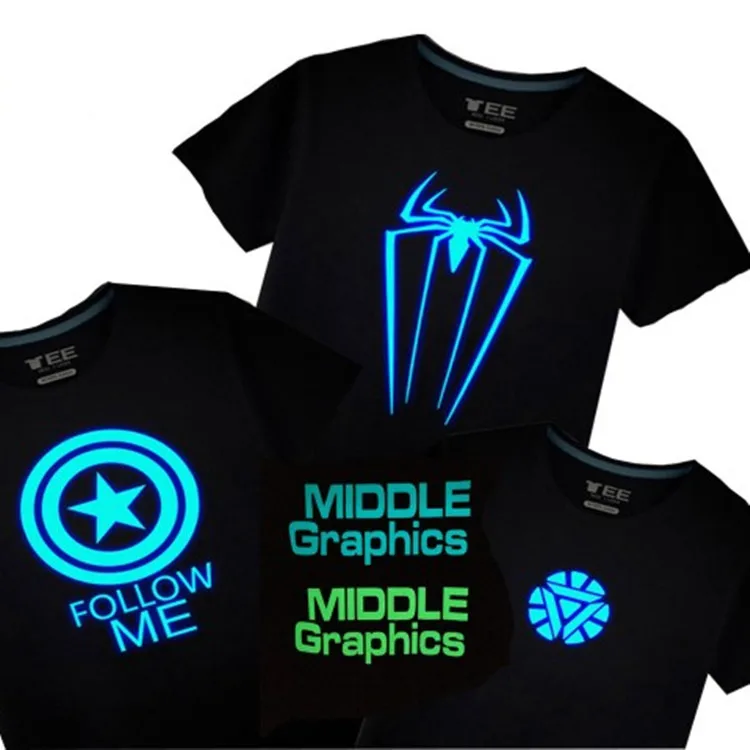 Custom PU glow in the dark heat transfer luminous vinyl for t-shirts garments