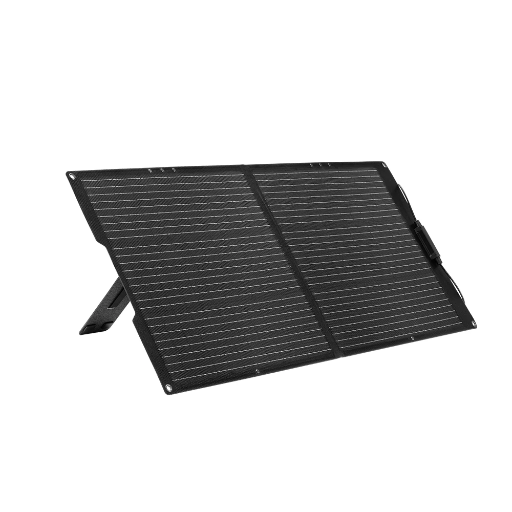 2 Folds Perc Solar Blanket 100W Foldable Solar Panel for Camping Outdoor Laptop Phone Charger