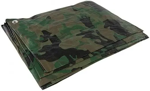 Fabric Pe Tarpaulin Roll Plastic Sheet Poly Tarps 220g Pe Tarpaulin Finished Sheets Blue Sliver Tarpaulin