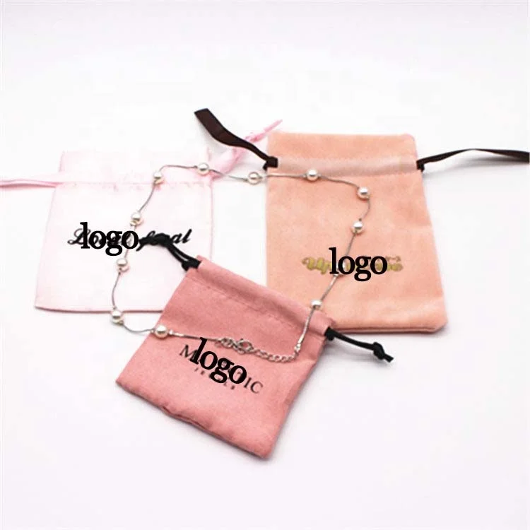 Custom Printed Embroidery Logo Drawstring Jewellery Gift Bag Linen Lavender Sachet Pouches