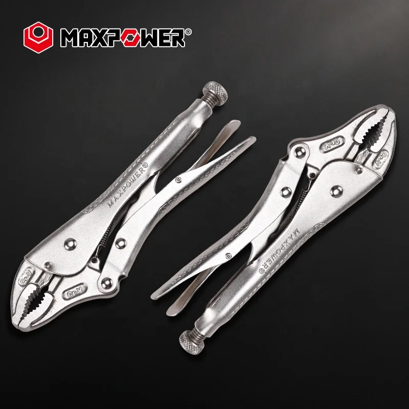Maxpower Fast Release Locking Pliers Curved Jaw 5inch 10inch vise grip pliers