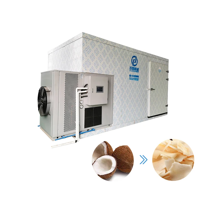 Electric Food Coconut Copra Dryer Drying Oven Machine Fruit Vegetable PLC Heat Pump Dehydrator with Tray
