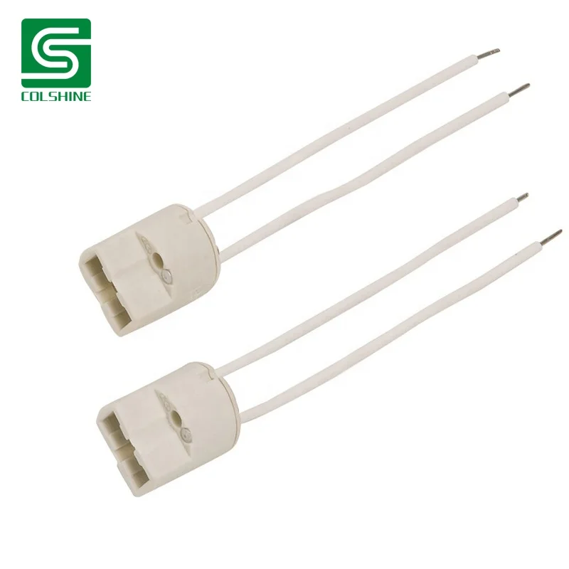 Porcelain Lamp Holder G9 Electrical Socket High Quality Lamp Base with Silicon Wire for Ceiling Lights