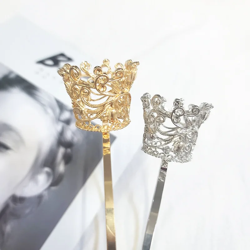 Factory Wholesale New Arrival Cute Princess Baby Crown Hair Accessories Kids Alloy Crown Headband For Girls