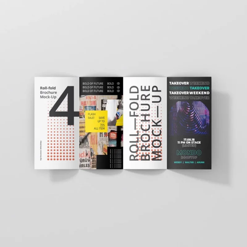 Custom Design Custom Promotional Business Flyer Printing for Discount Advertising Brochure Leaflet Printing