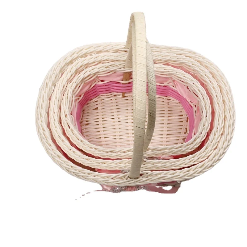  Flower Arrangement Basket Straw Wicker HangingFlower Rattan wicker