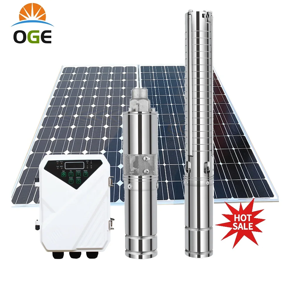 Dc Deep Well Brushless Solar Submersible Motor Pump For Agricultural Irrigation