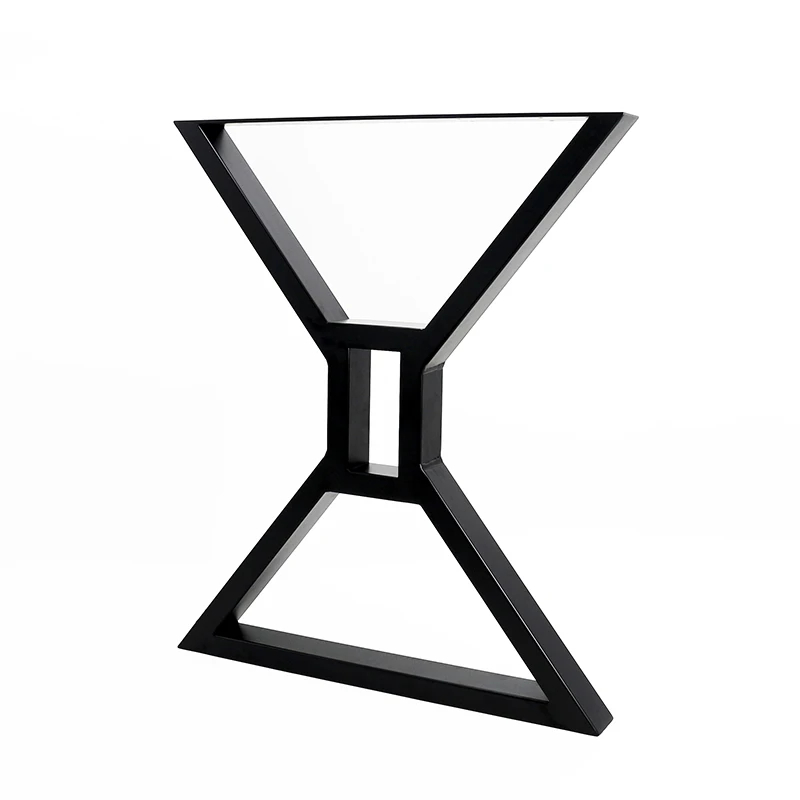 Factory Price Hotel Design Cast iron Furniture Leg Black Powder Coated Metal Table Legs