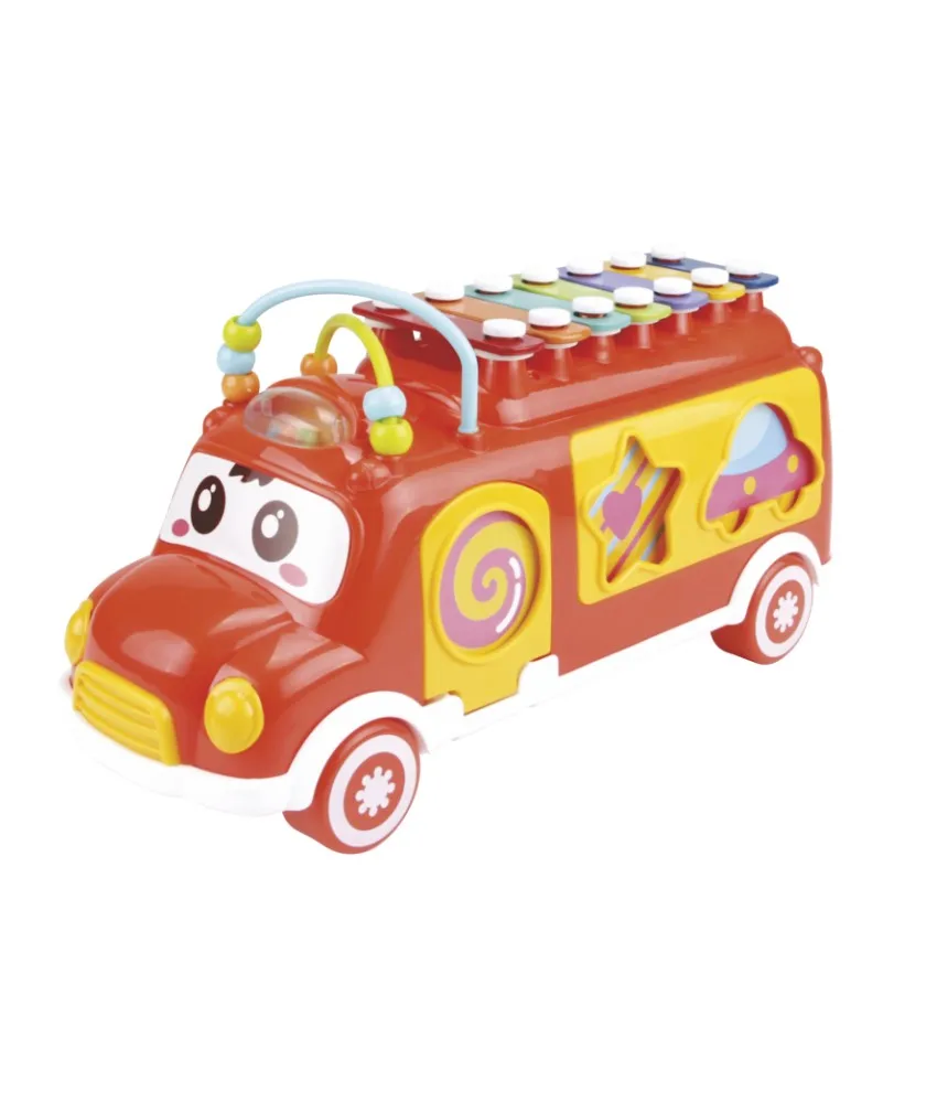 Educational Toys Musical Bus Xylophone with Visual and Auditory Training for Kids Baby