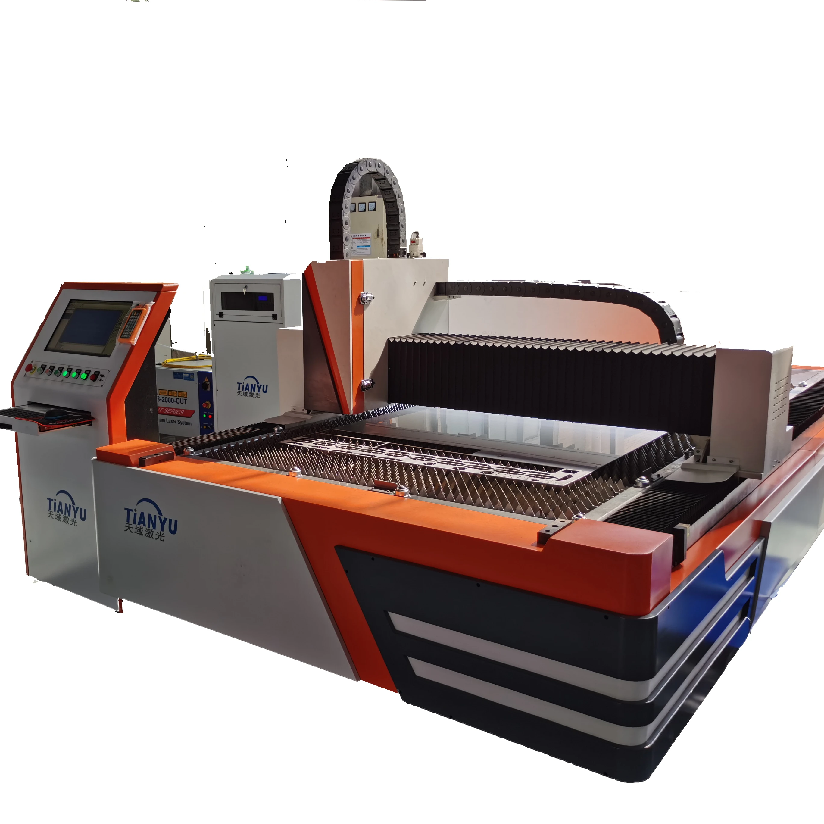 High Precise Fiber Laser Metal Cutting Machine 3000w 6000W 9000W 3000*1500mm laser cutting machine long time working water type