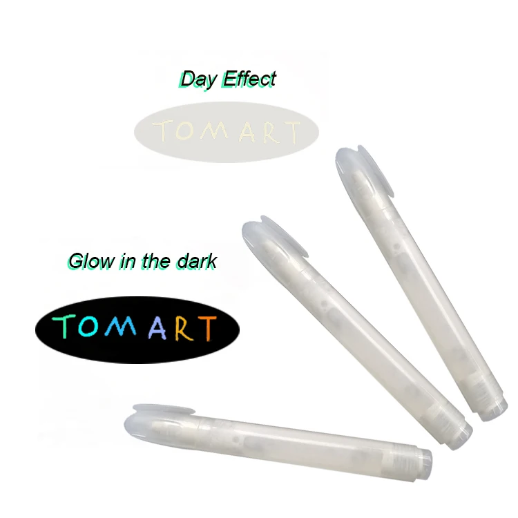 wholesale glow in dark fabric marker felt tips highlighter pen with custom logo for uk