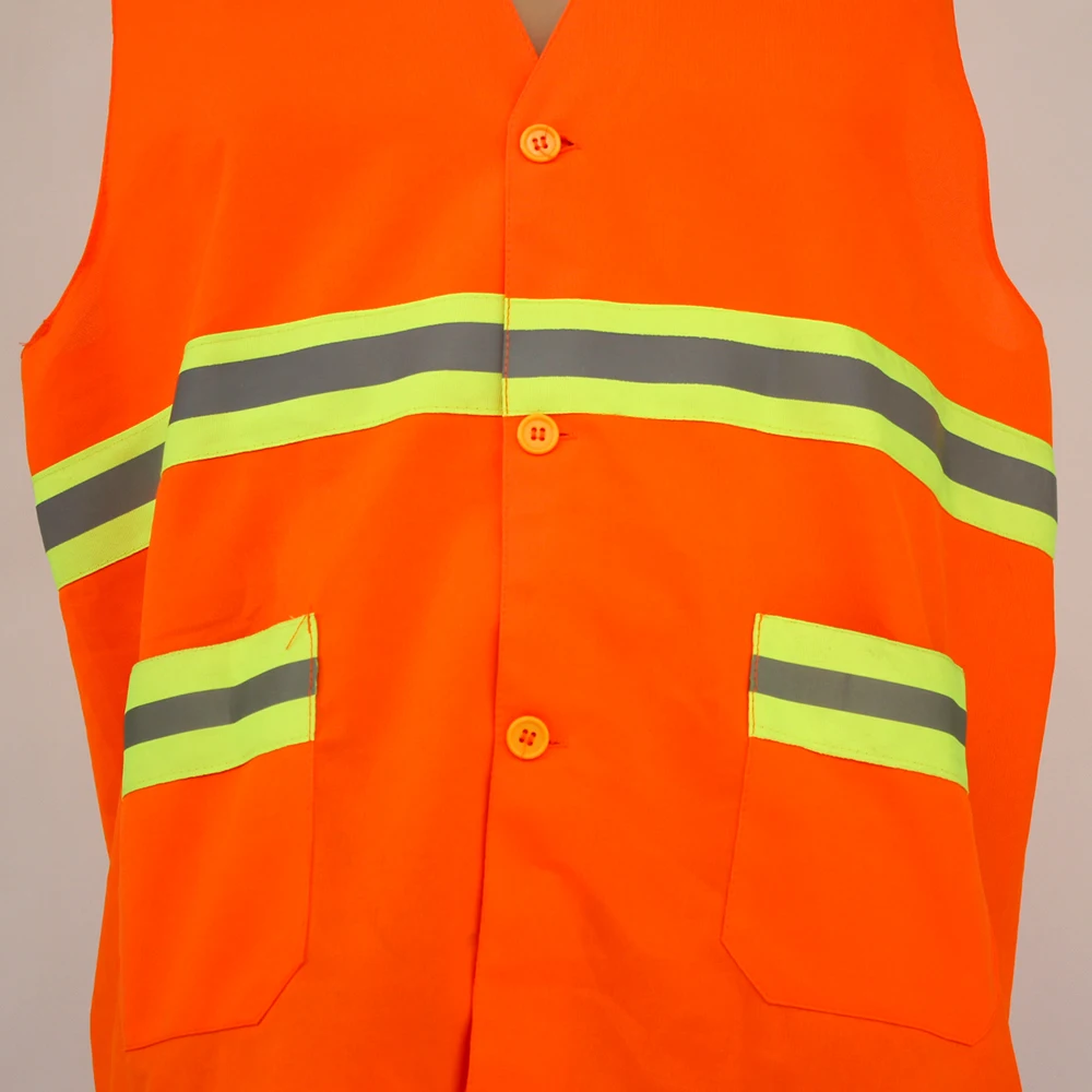 Wholesale High Visibility Reflective Working Safety Vest With Pocket