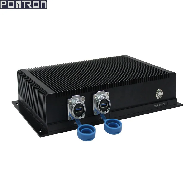 IP65 66 67 embedded box pc 4*RS232  2*RS485  2*RJ45 industrial compact computer