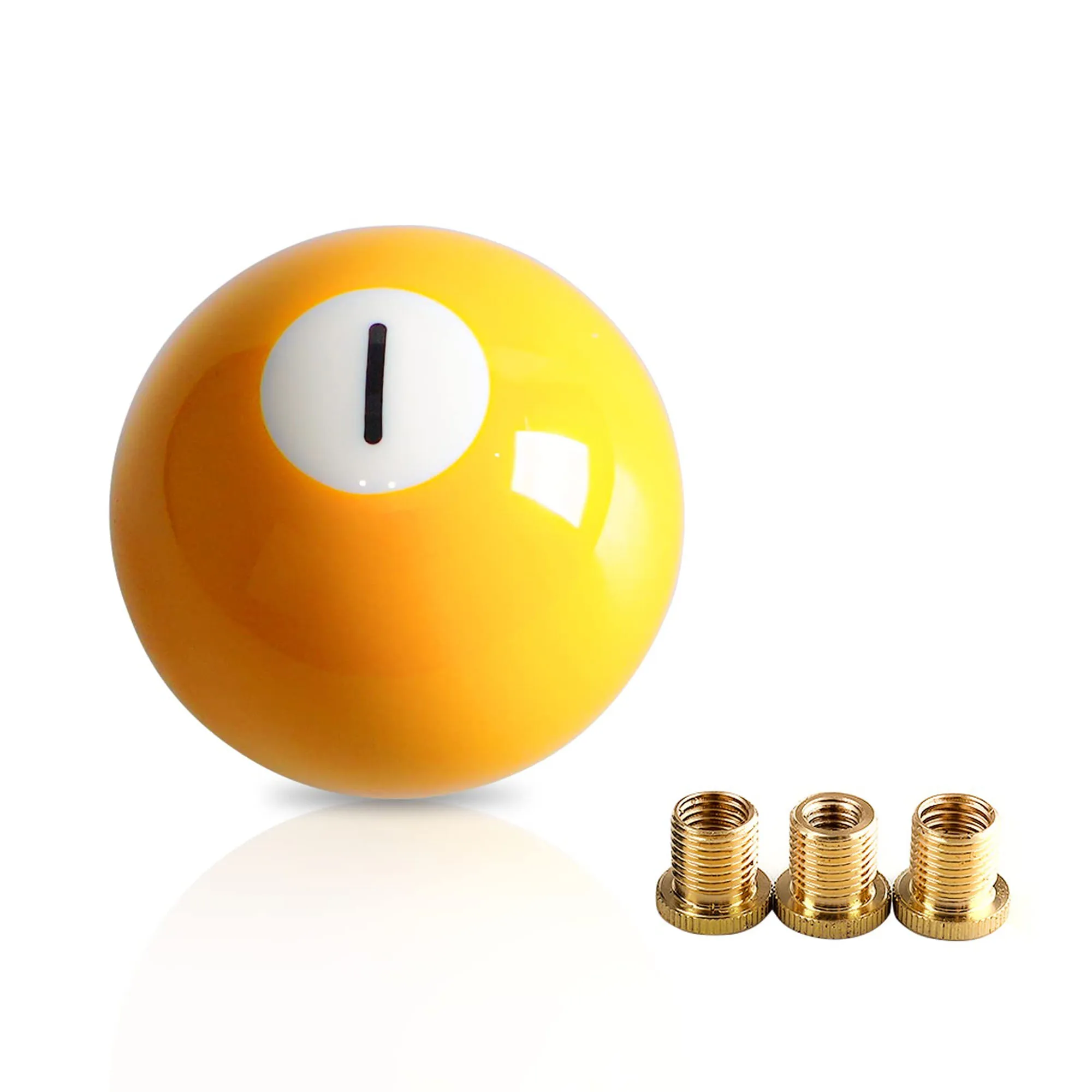 Round Ball Shift Knob Universal Marble Style Gear Shift Knob 5 6 Speed for Manual Automatic Vehicles with Adapters