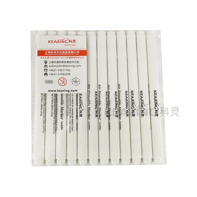 Маркер Kearing со стираемой водой из белой ткани Водорастворимая маркировочная ручка стираемая # ww10