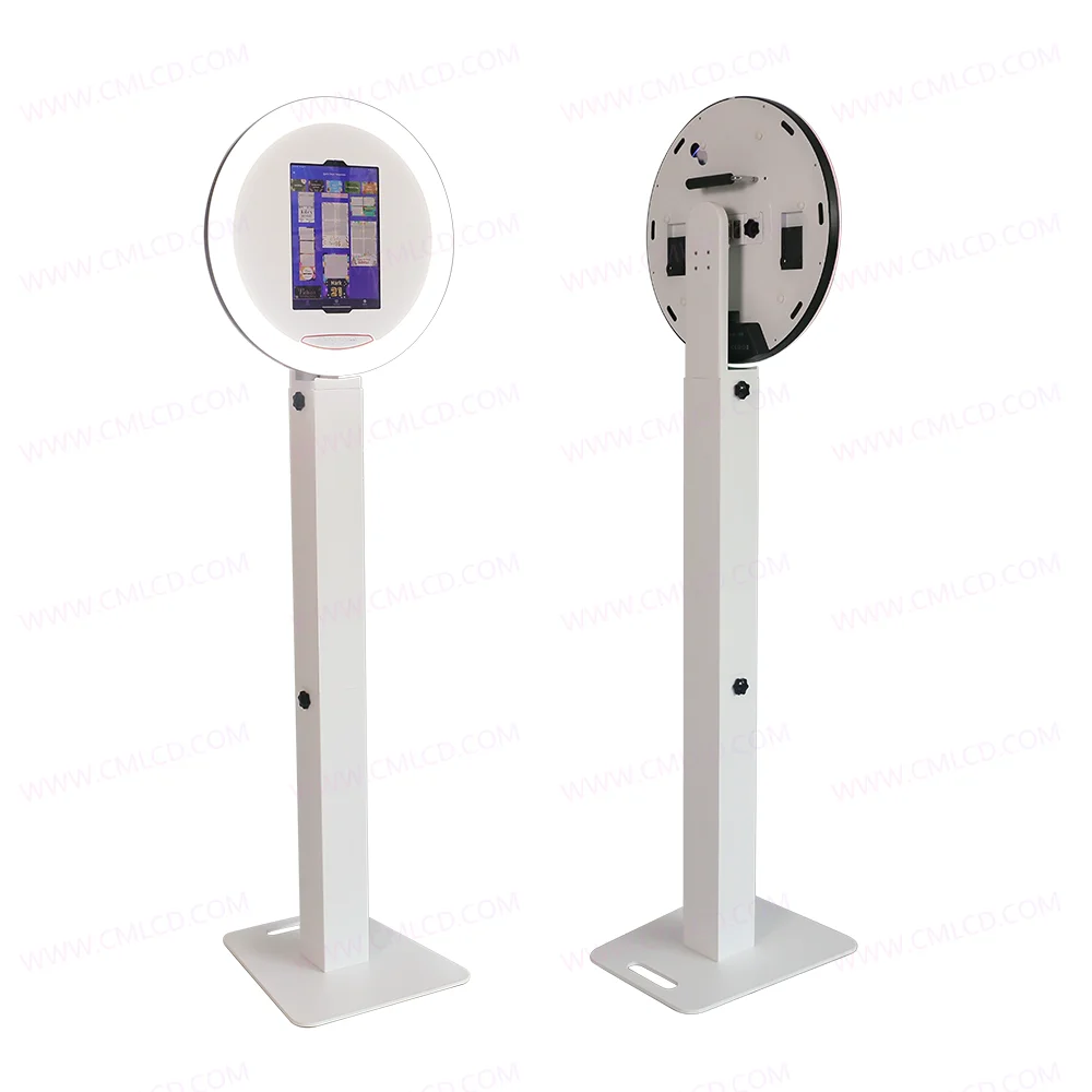 Light aluminum made photo booth portable iPad Air iPad Pro photobooth roaming kiosk handheld photo booth with batteries powered