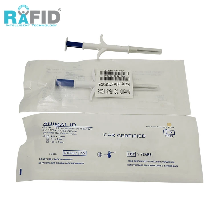 RAFID Animal Microchip and Nanochp 134.2khz New Product 2020 Provided Horse Chip Large Sheep Ear Tags Farms Rfid Micro Glass