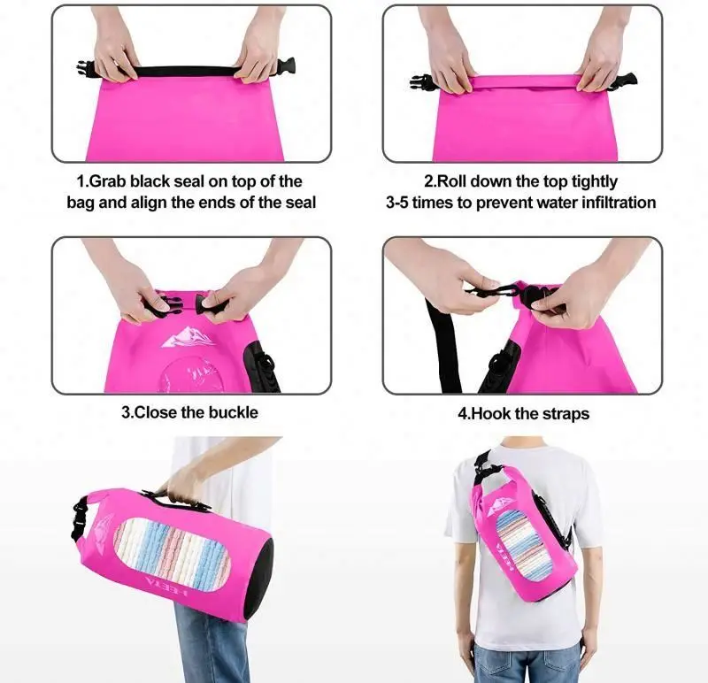 Great Factory Supply 25L Outdoor Waterproof Sport TPU Polyester/Nylon Fabric ultra Dry Bag Backpack Waterproof Dry Bag