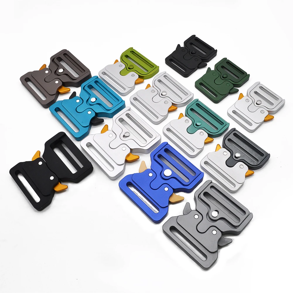 Factory direct supply tactical 40mm  Army Belt Adjustable Men side quick release belt buckle