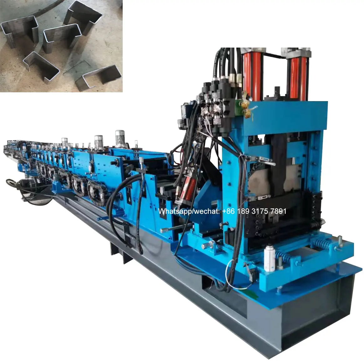 2021 new design automatic steel c purlin roll forming machine with good price