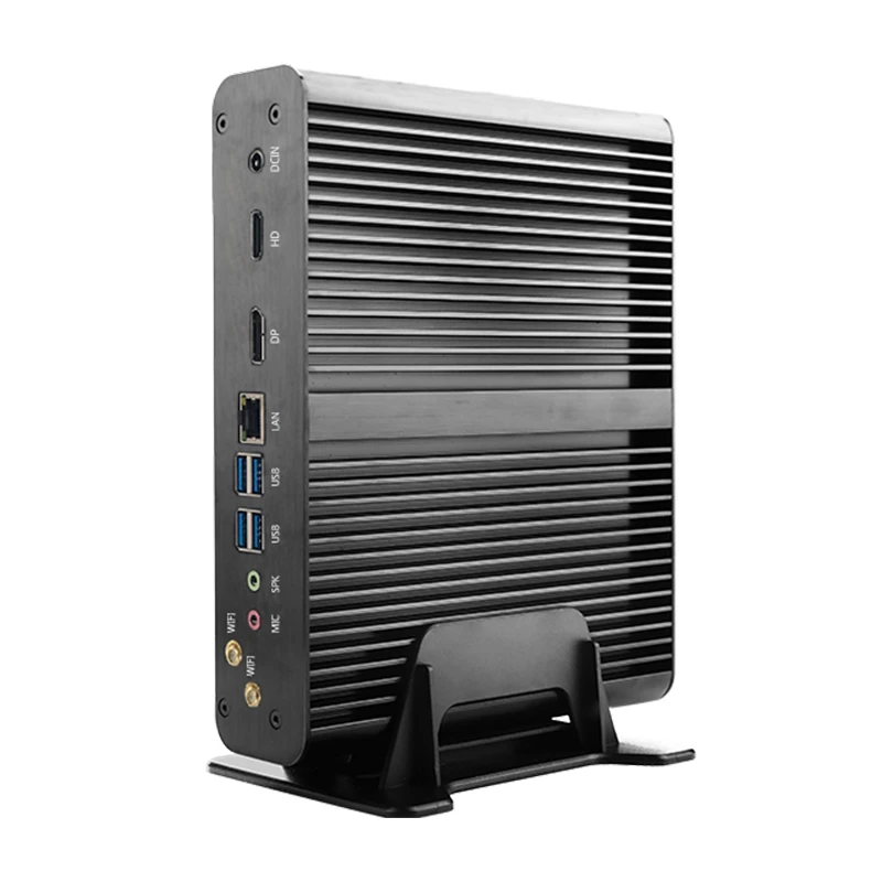 8th Gen CPU I7 8550U 8565U Quad Core Fanless Mini PC UHD Graphics 620 HTPC Micro Computer 4K Gaming Desktop PC Win10 X86 Nettop