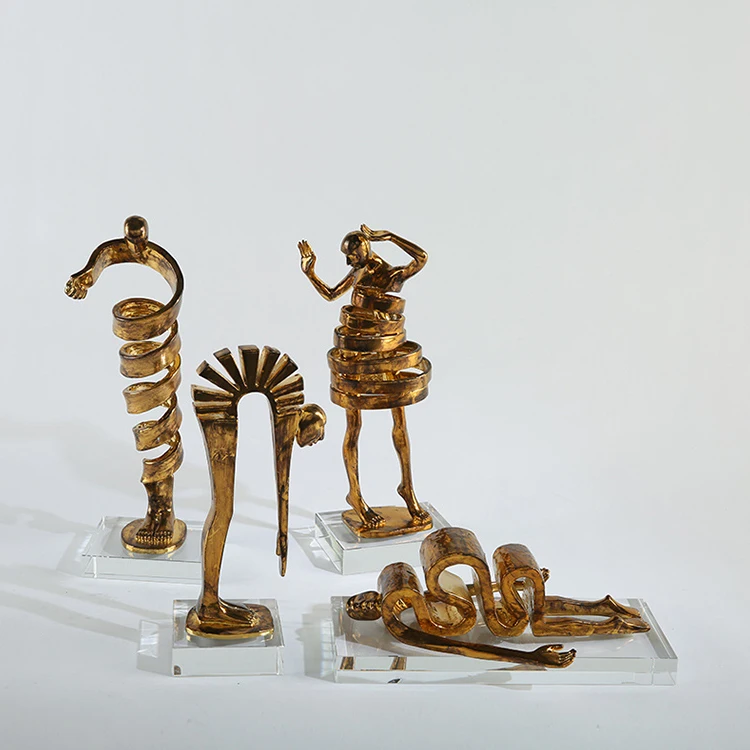 
wholesale decoration modern golden home accessories metal decoration items 