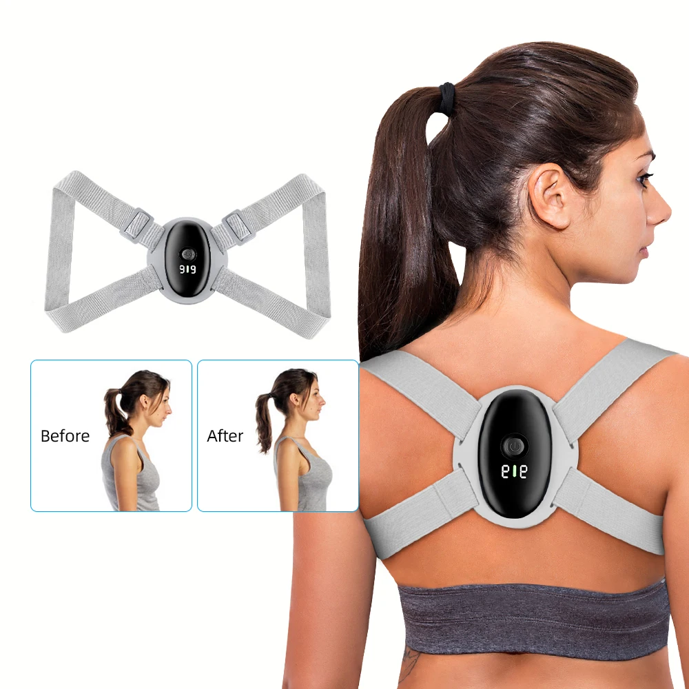 New upgrade LCD intelligent posture strap humpback corrector postural smart posture corrector