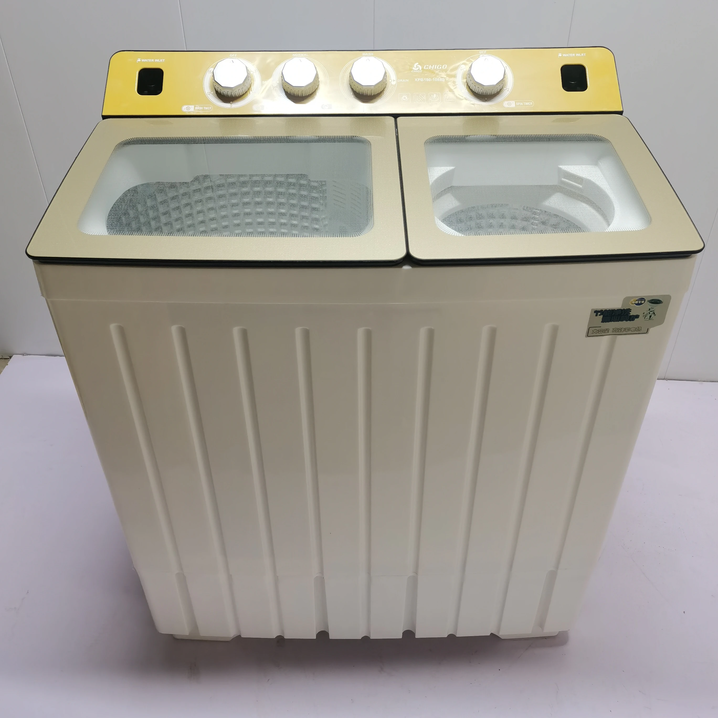 Hot item 18kg double bucket English version washing machine, large capacity washing and dehydration