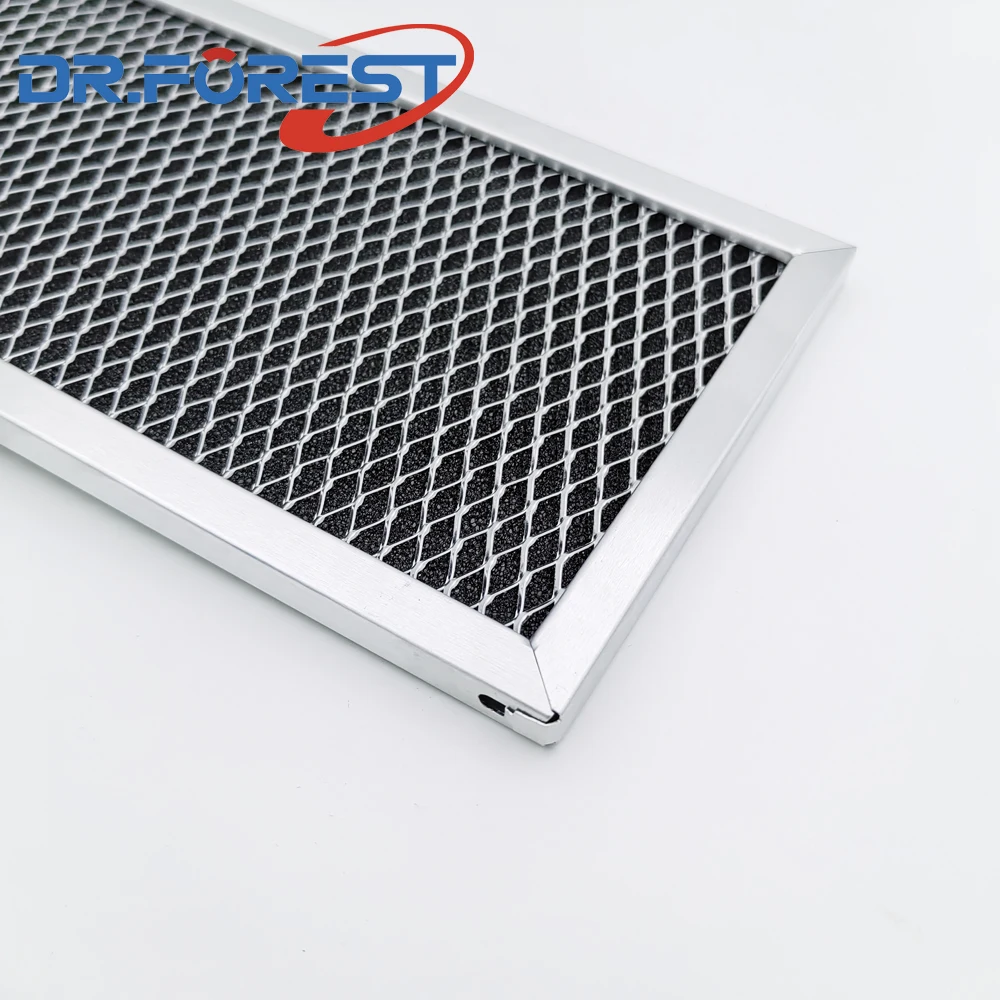 Supply HVAC Air conditioner Black Charcoal Polyurethane cotton Replacement Recirculating Aluminum Mesh Pre Filter