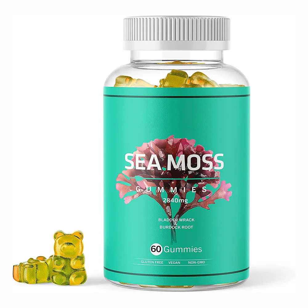 Health Benefits Organic Nature Bladderwrack Root Fresh Elderberry Simsima Vegan Sea Moss Booty And Butt Gummies For Weight Loss