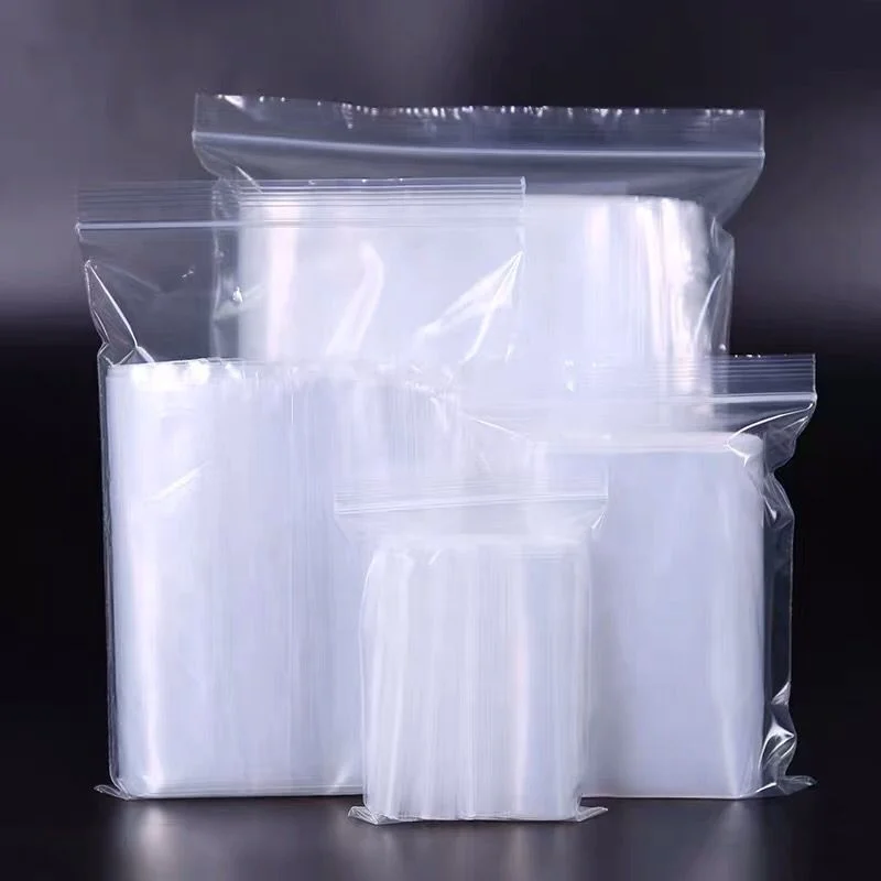 wholesale custom printed ziplock bags ldpe plastic transparent zipper bag for clothes