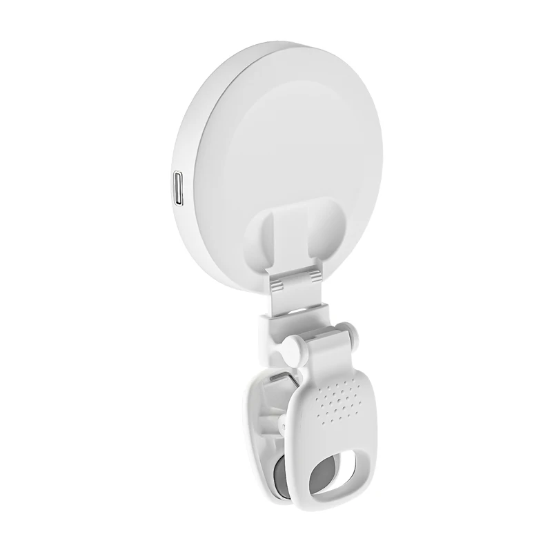 D6  2700-6500k cosmetic mirror pocket clip fill light three color temperature450 degree multi-dimensional fill light meeting
