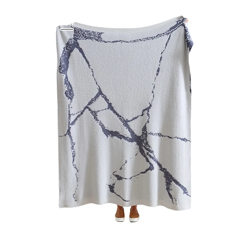 
Snuggle Sac Air Feel Double Sided Knitted Blanket Custom Fluffy Blanket 