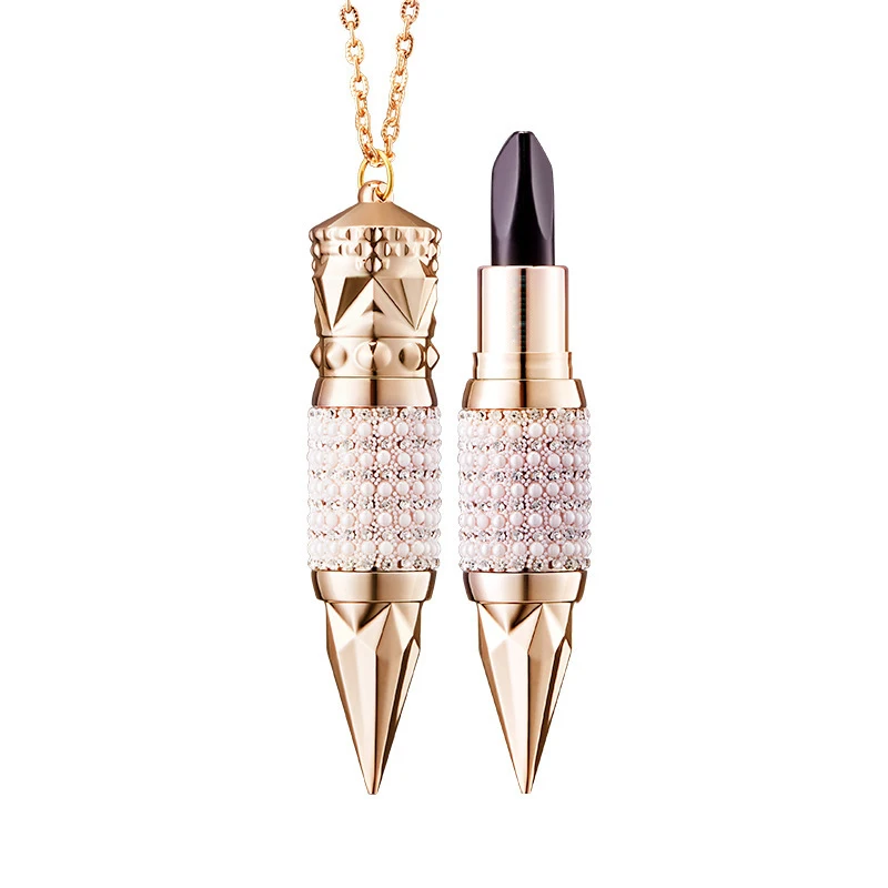 
New Diamond Luxury Lipstick Packaging Moisturizing Queen Scepter Tricolor Lipstick With Private Logo 