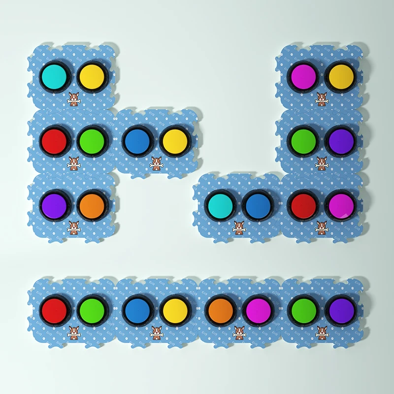 Factory Price Recordable Dog Talking Buttons For Communication Buzzer Training Set Dog Buttons