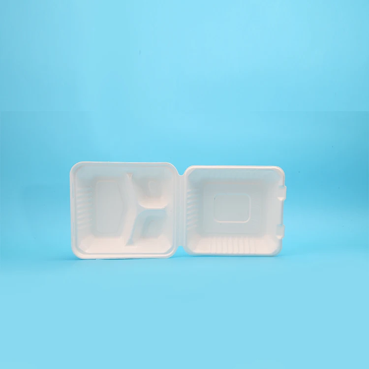 Compostable материалы Sugarcane Bagasse посуда раскладушка
