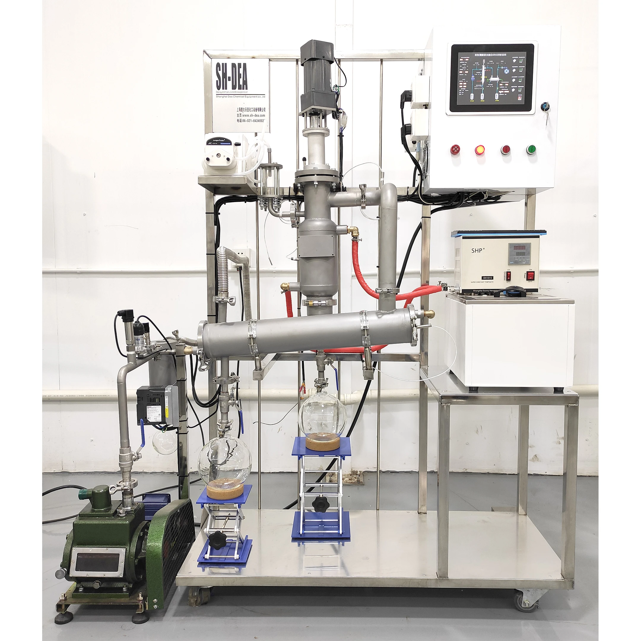 DEA-BML-5  Hydraulic Thin Film Evaporator Agitated Extracting Oil Purification Plant Whole Process Line Equipment