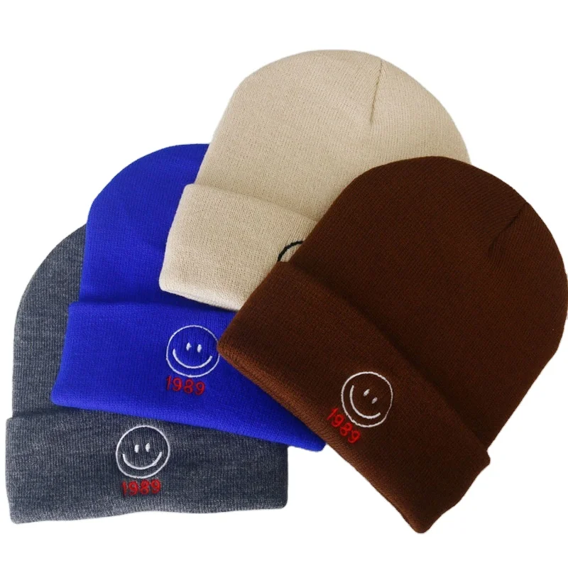 Custom logo ski winter warm outdoor hat knitted acrylic jacquard logo beanie hat for Daily Travel Casual Beach Use