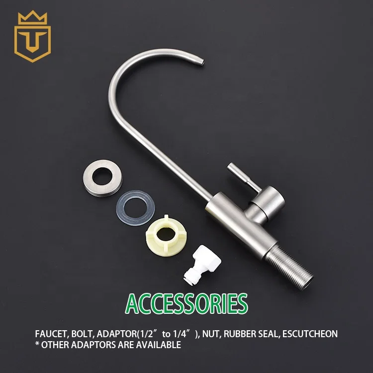 Lead Free Brushed Stainless Steel Drinking Water Faucet