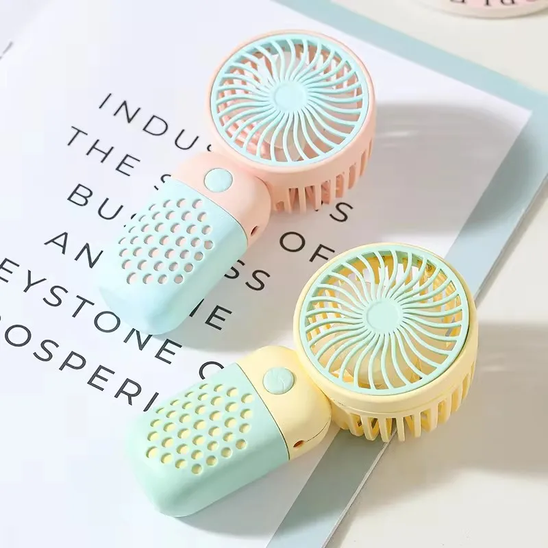 2024 hot Handheld Mini Fan Portable USB Charging Convenient and Creative Small Fan Pocket Handheld Fan for travel outdoor