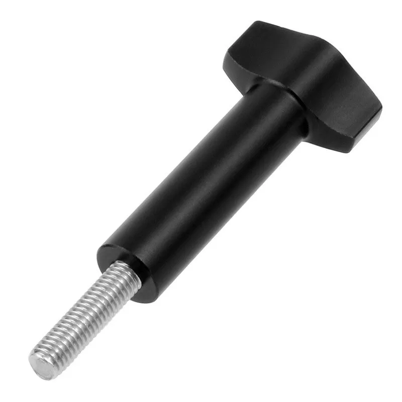 Aluminum + Stainless Steel Go Pro Accessories M5 Action Camera T Shape Thumb Screw Tripod Mount Adapter for Gopro